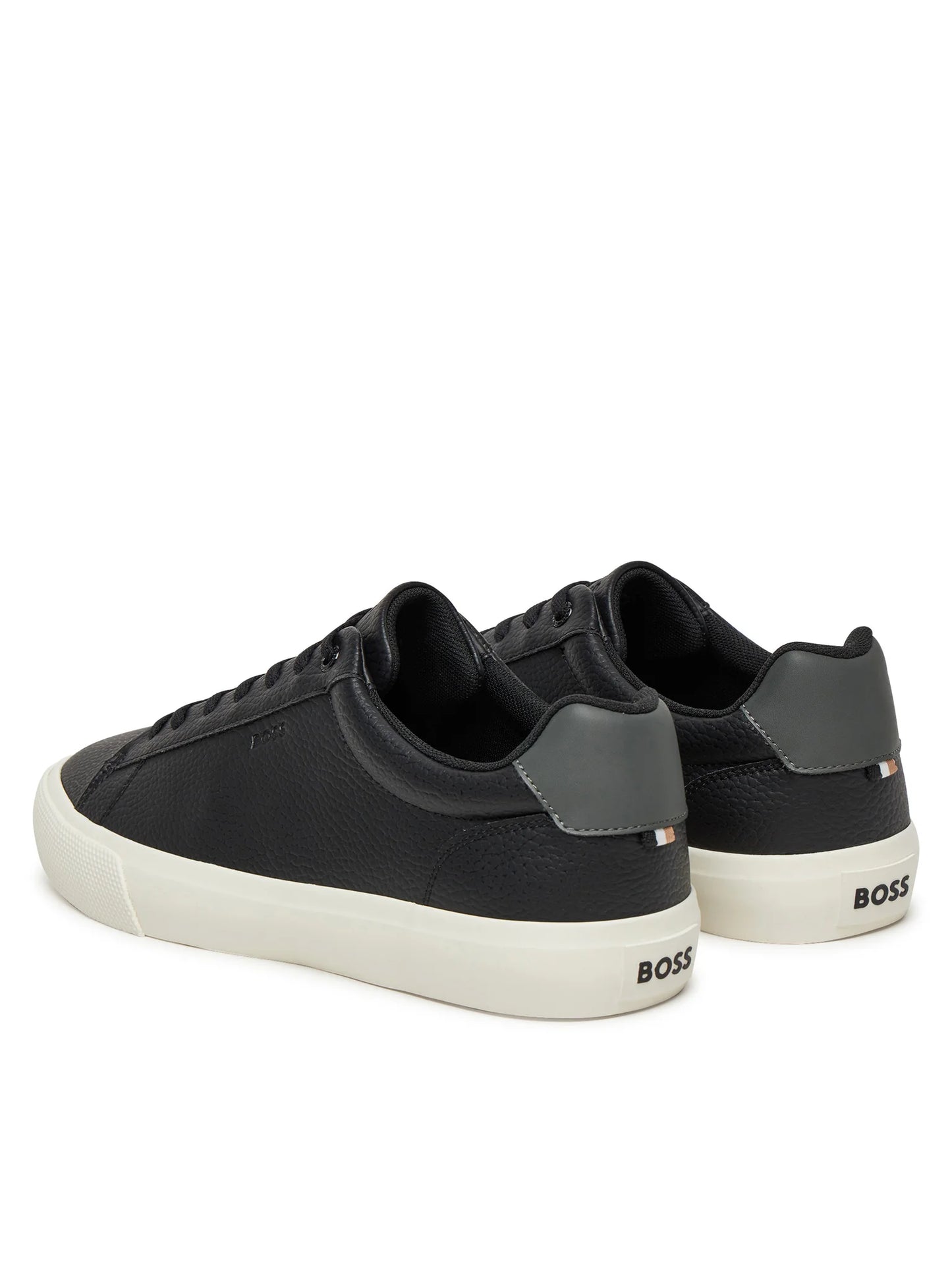 Boss Men's Faux-Leather Trainers