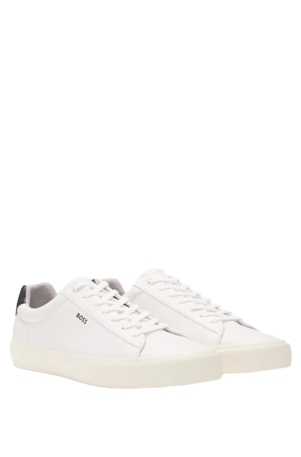 Boss Men's Faux-Leather Trainers