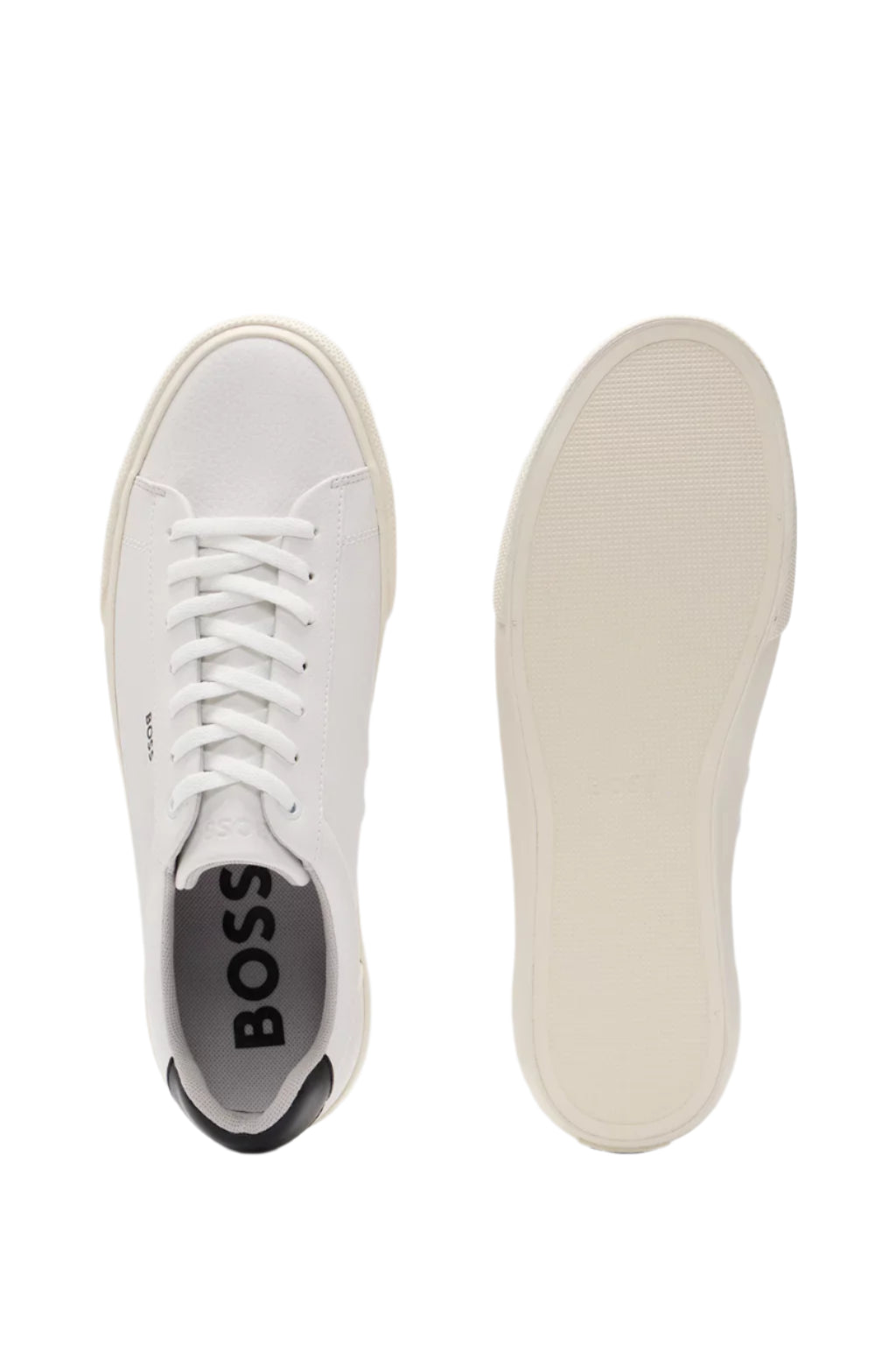 Boss Men's Faux-Leather Trainers