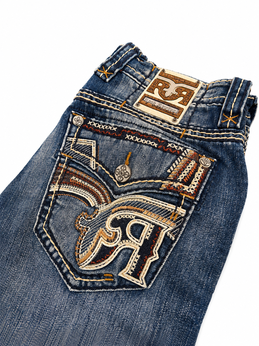Rock Revival Men's Straight Fit Jeans 32"