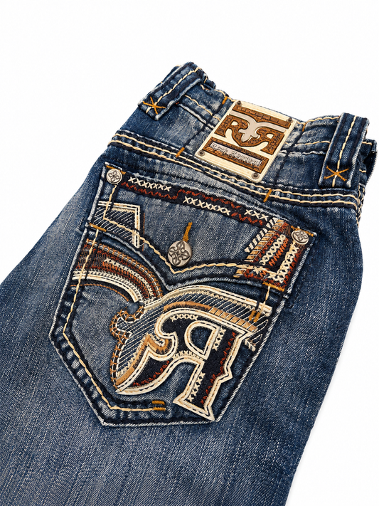 Rock Revival Men's Straight Fit Jeans 32"