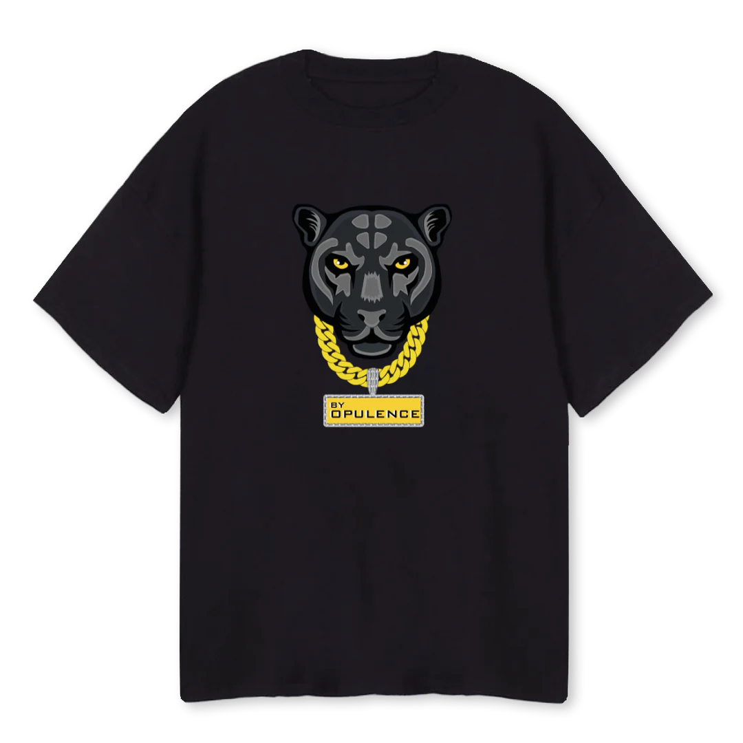 By Opulence Men's Oversize Panther Tee