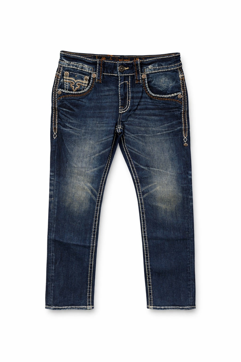 Rock Revival Men's Straight Fit Jeans 32"