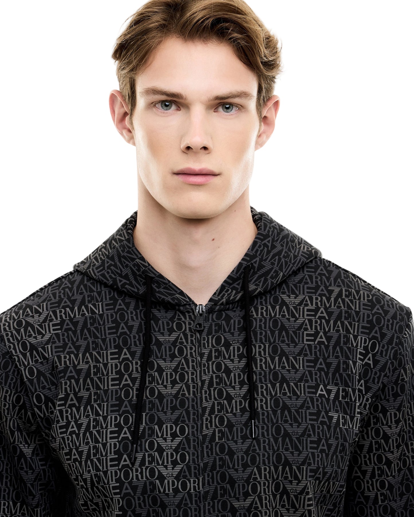 EA7 Men's Zip-Up Hoodie