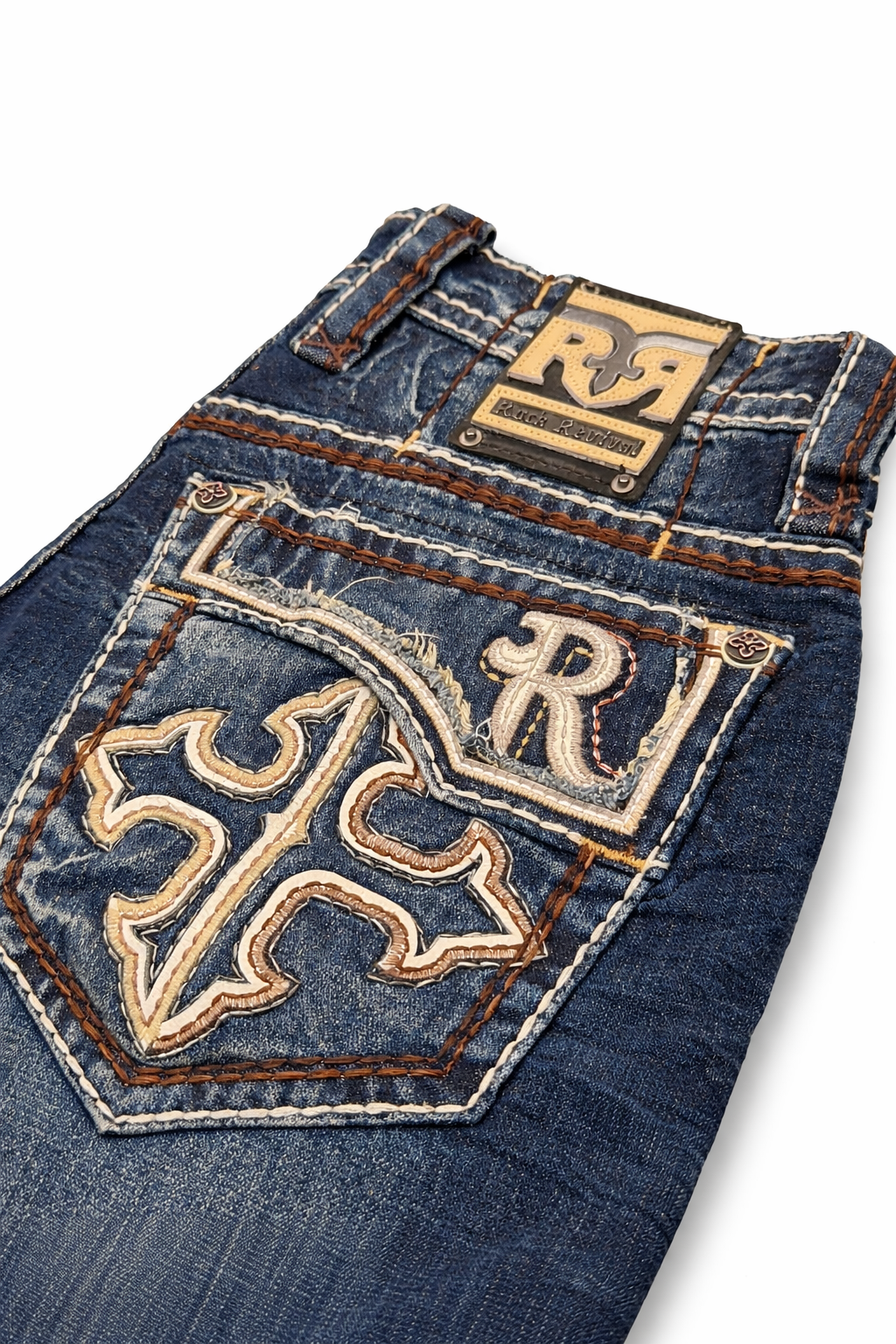 Rock Revival Men's Straight Fit Jeans 32"