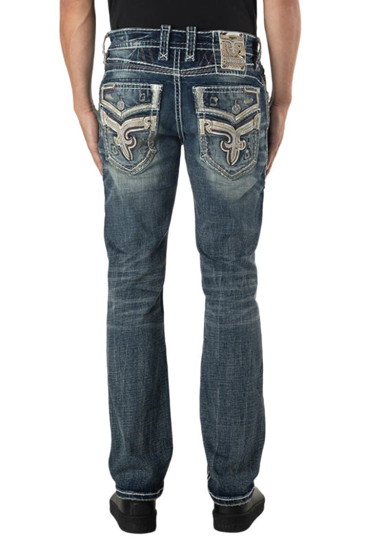 Rock Revival Men's Straight Fit Jeans 32'