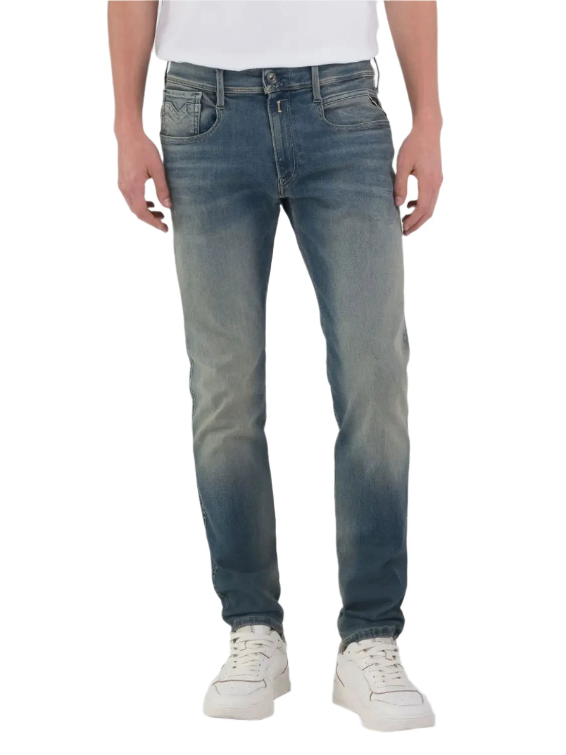 Replay Men's Anbass HyperFlex Slim Fit Jeans 34"