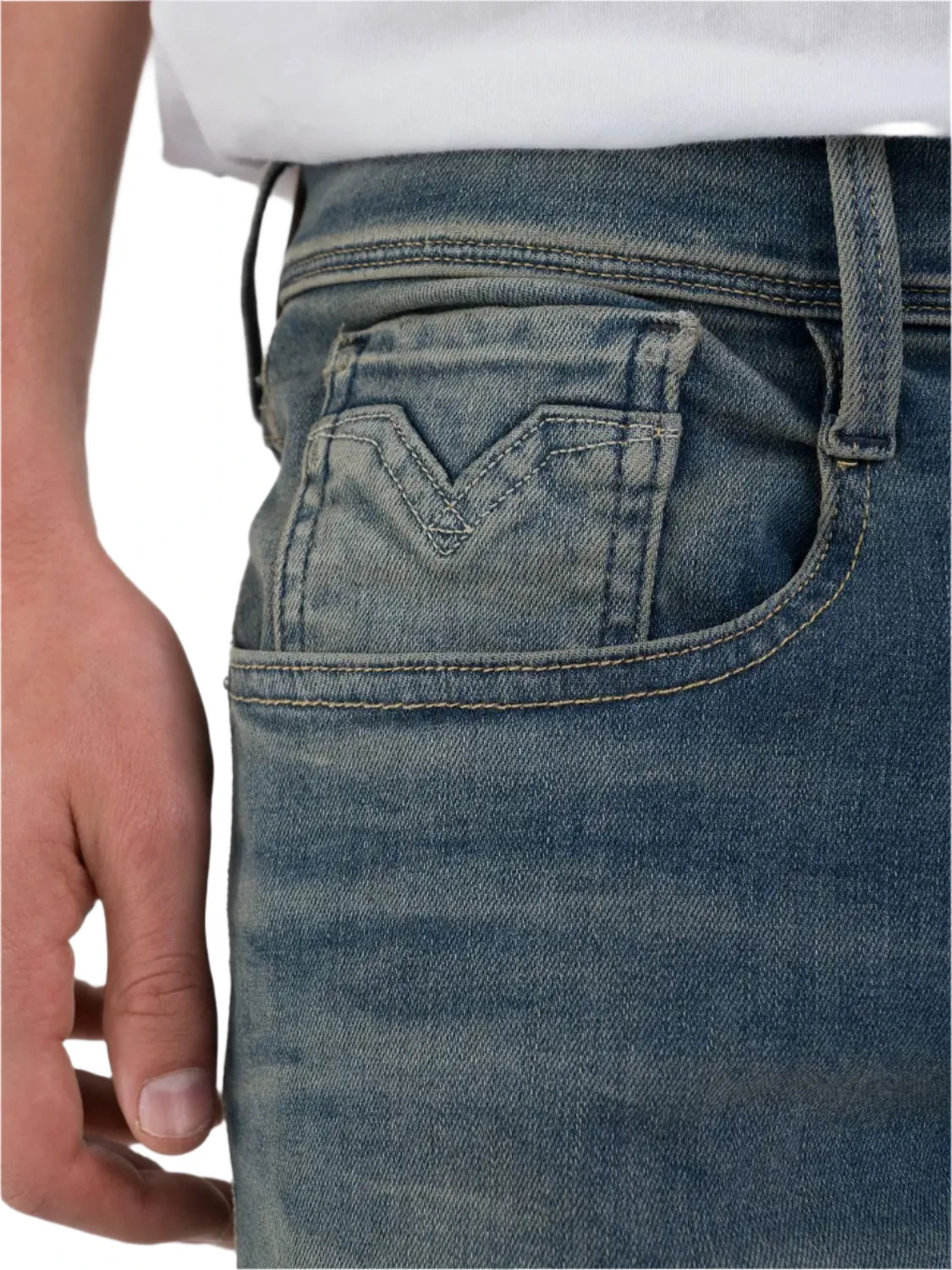 Replay Men's Anbass HyperFlex Slim Fit Jeans 34"