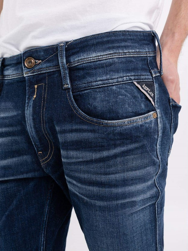 Replay Men's Anbass Aged ECO Slim Fit Jeans 34"