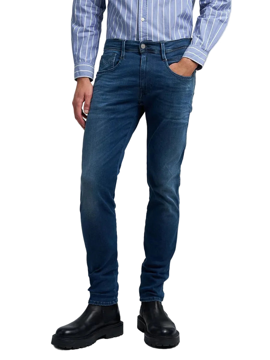 Replay Men's Anbass Hyperflex Slim Fit Jeans 32"