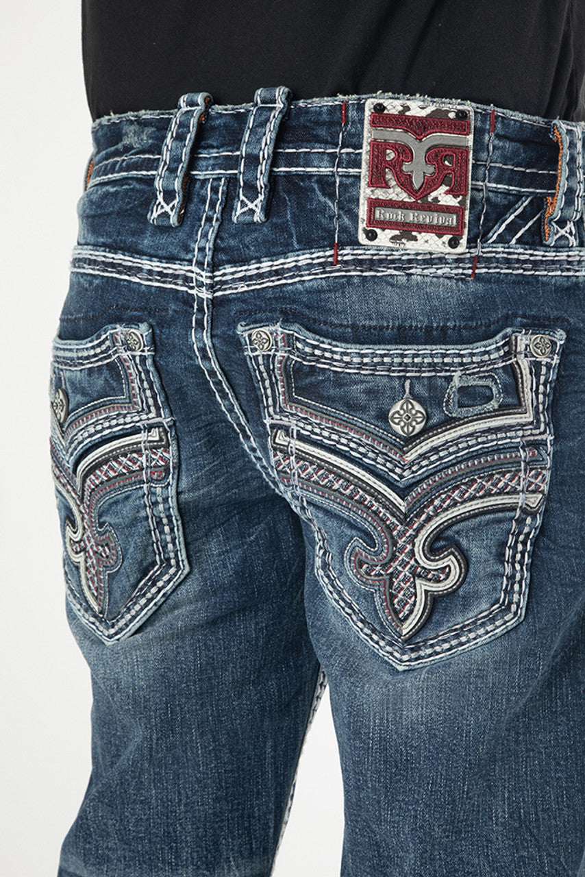 Rock Revival Men's Bootcut Jeans 32"