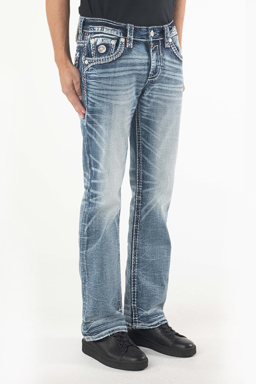 Rock Revival Men's Bootcut Jeans 34"