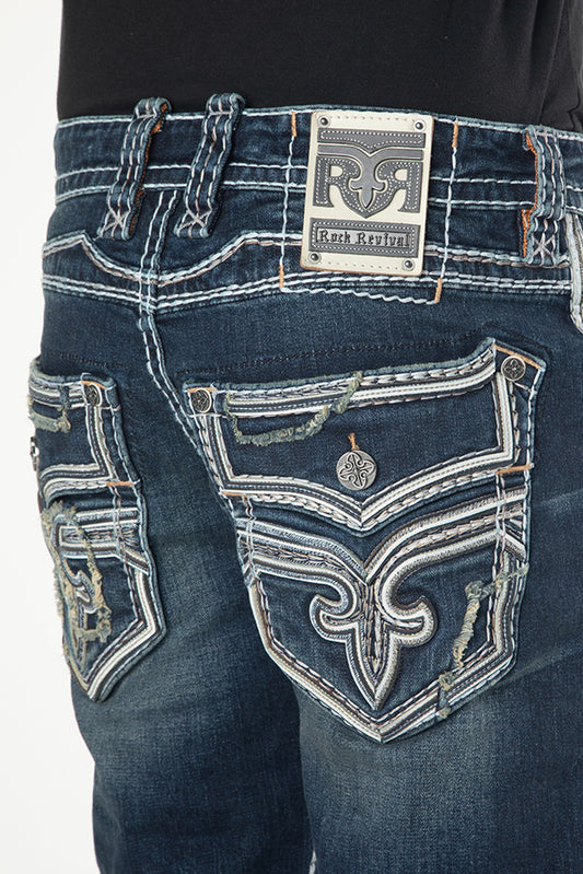 Rock Revival Men's Straight Jeans 32"