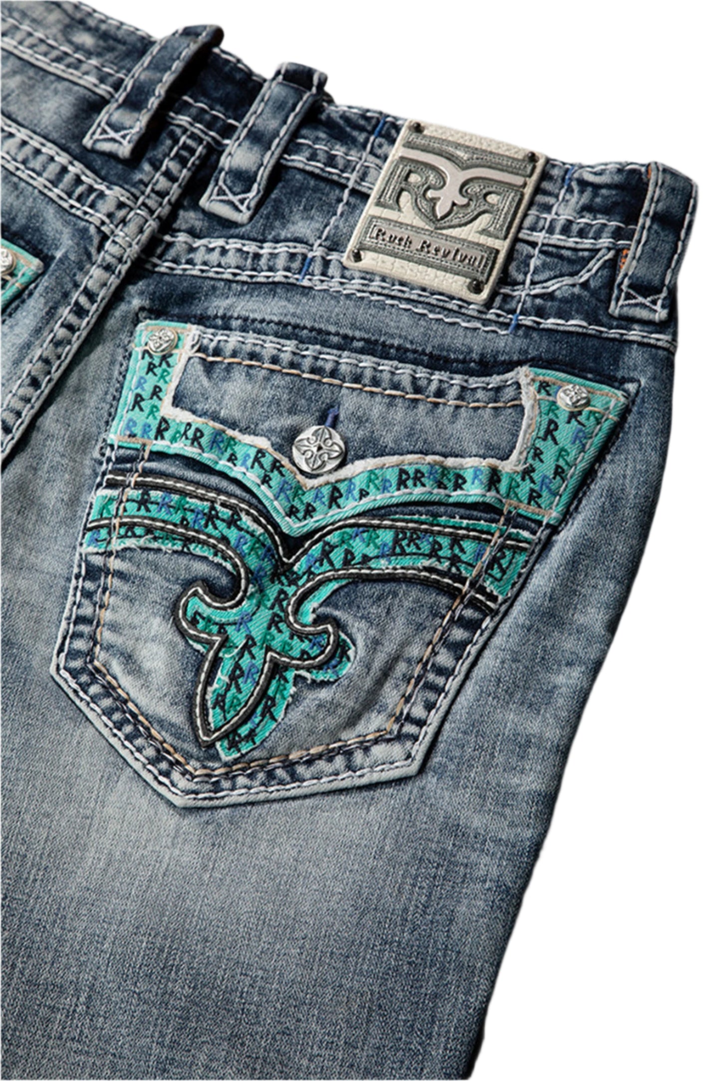 Rock Revival Men's Straight Fit Jeans 32"