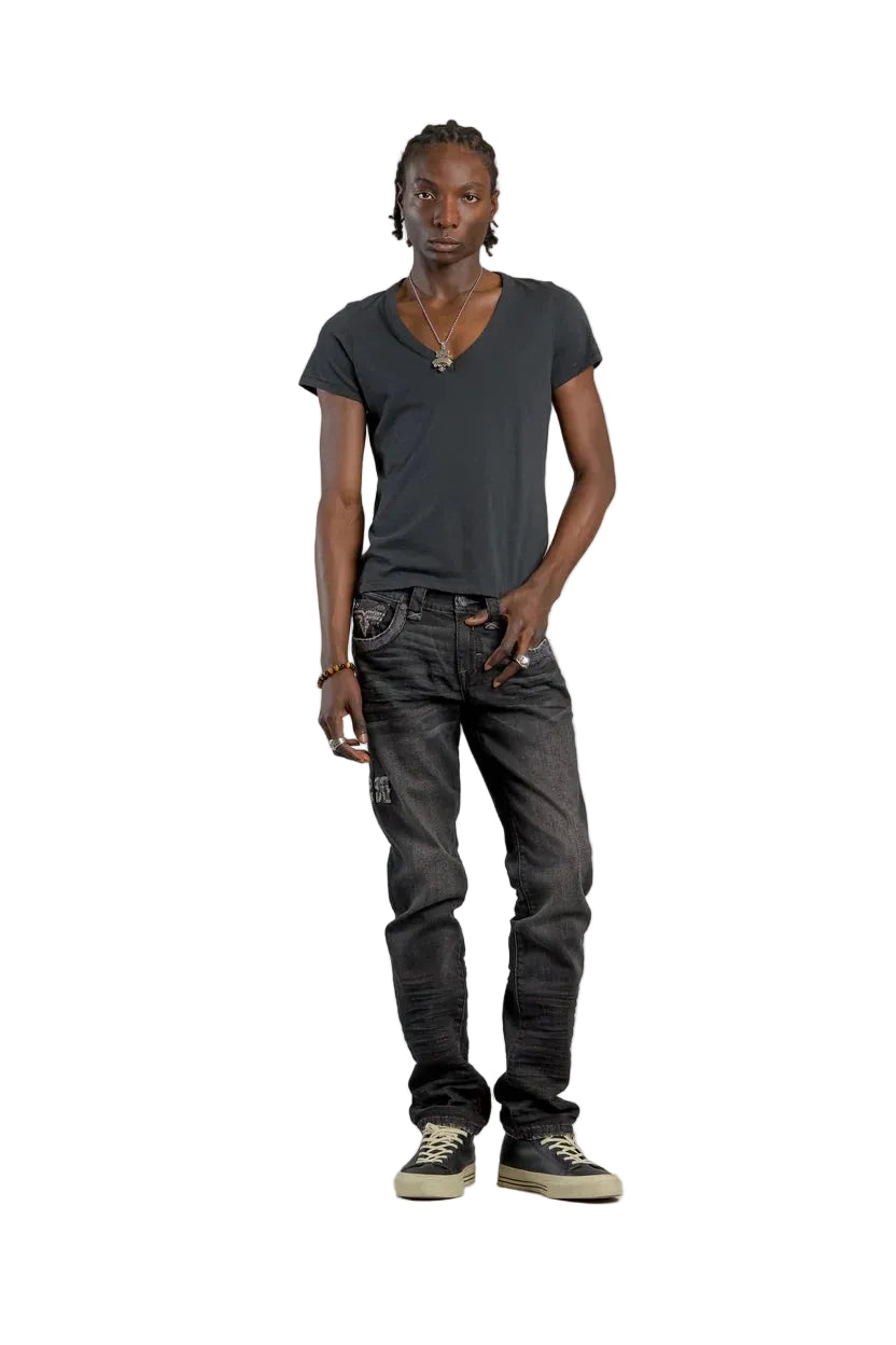Rock Revival Men's Straight Fit Jeans 32" GR Collection