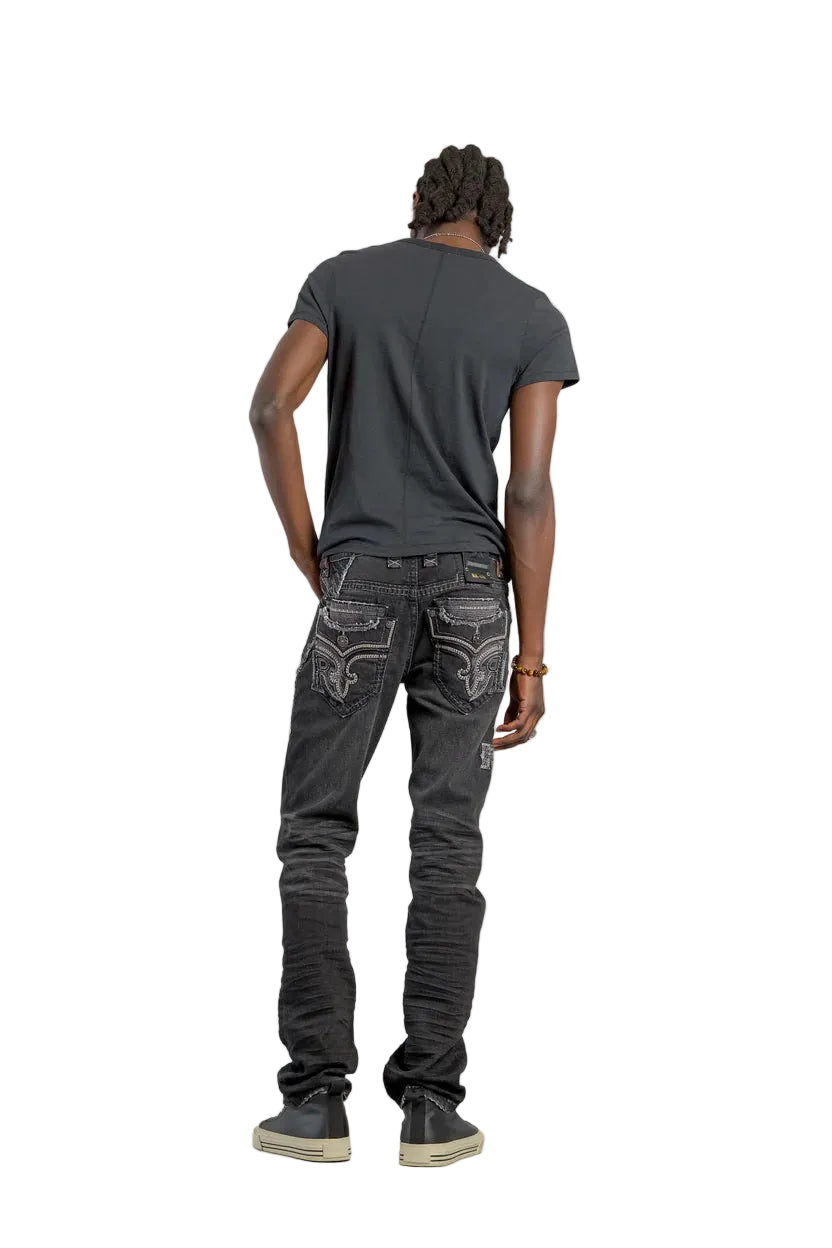 Rock Revival Men's Straight Fit Jeans 32" GR Collection