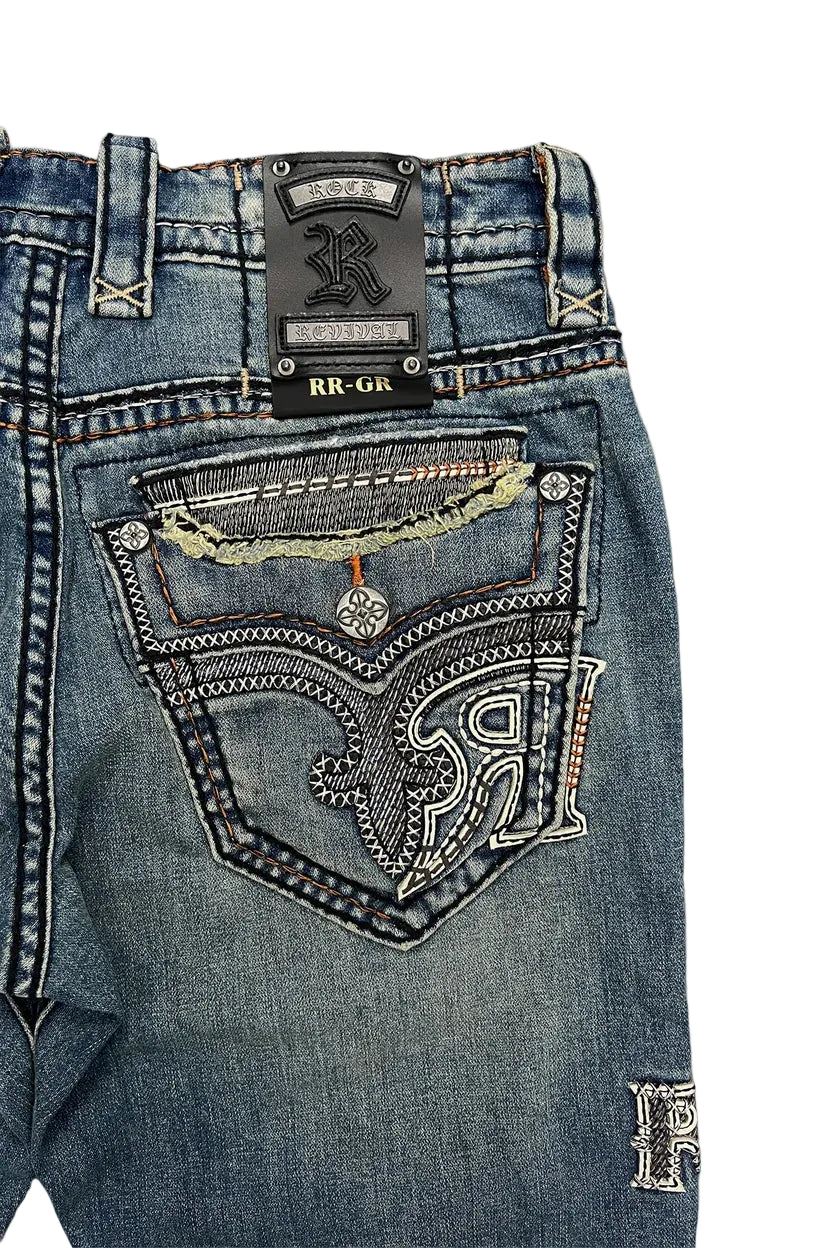 Rock Revival Men's Straight Fit Jeans 32" GR Collection