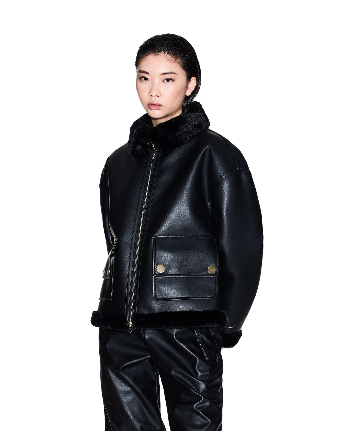 Armani Exchange Women's Faux Shearling Jacket