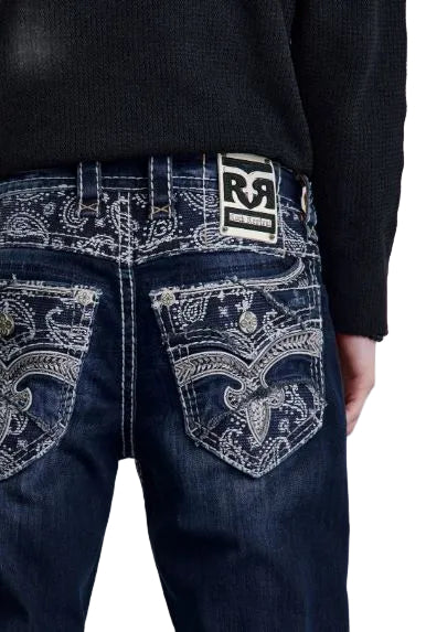 Rock Revival Men's Straight Fit Jeans 32"