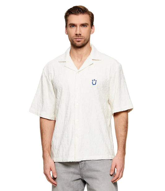 Hugo Blue Men's Relaxed Fit Button-Up Shirt
