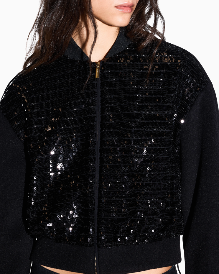 Armani Exchange Women's Sequin Bomber Jacket