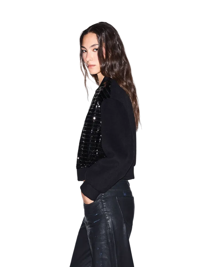 Armani Exchange Women's Sequin Bomber Jacket