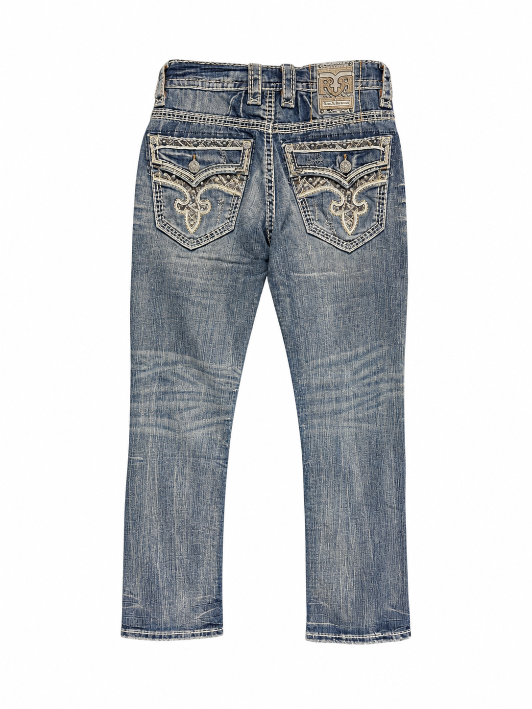 Rock Revival Men's Straight Fit Jeans 32"