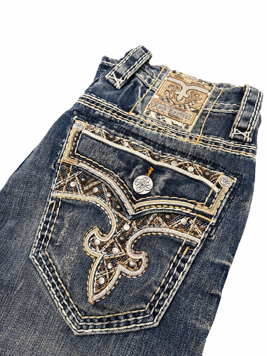Rock Revival Men's Straight Fit Jeans 32"