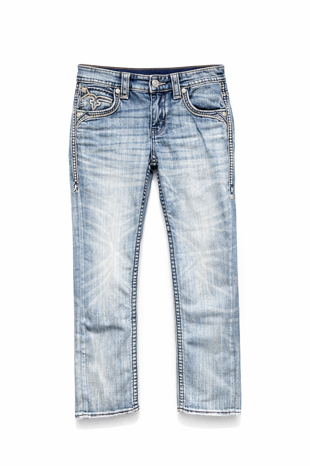 パンツ Rock Revival denim pants Rock Revival Men's Straight Fit Jeans 32