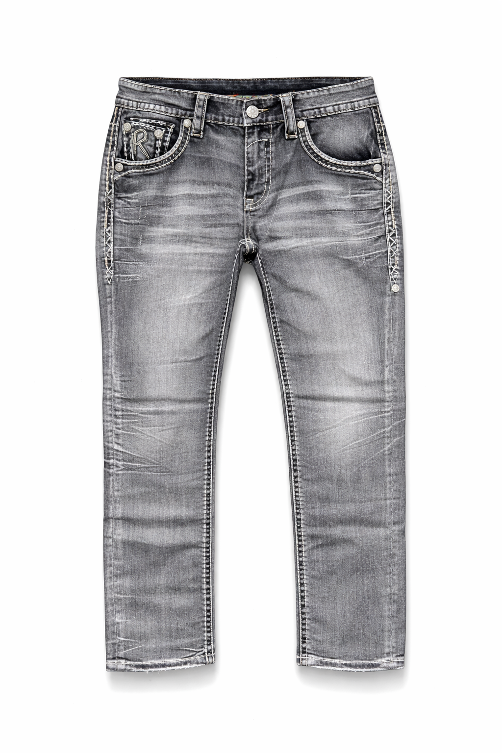 Rock Revival Men's Straight Fit Jeans 32"