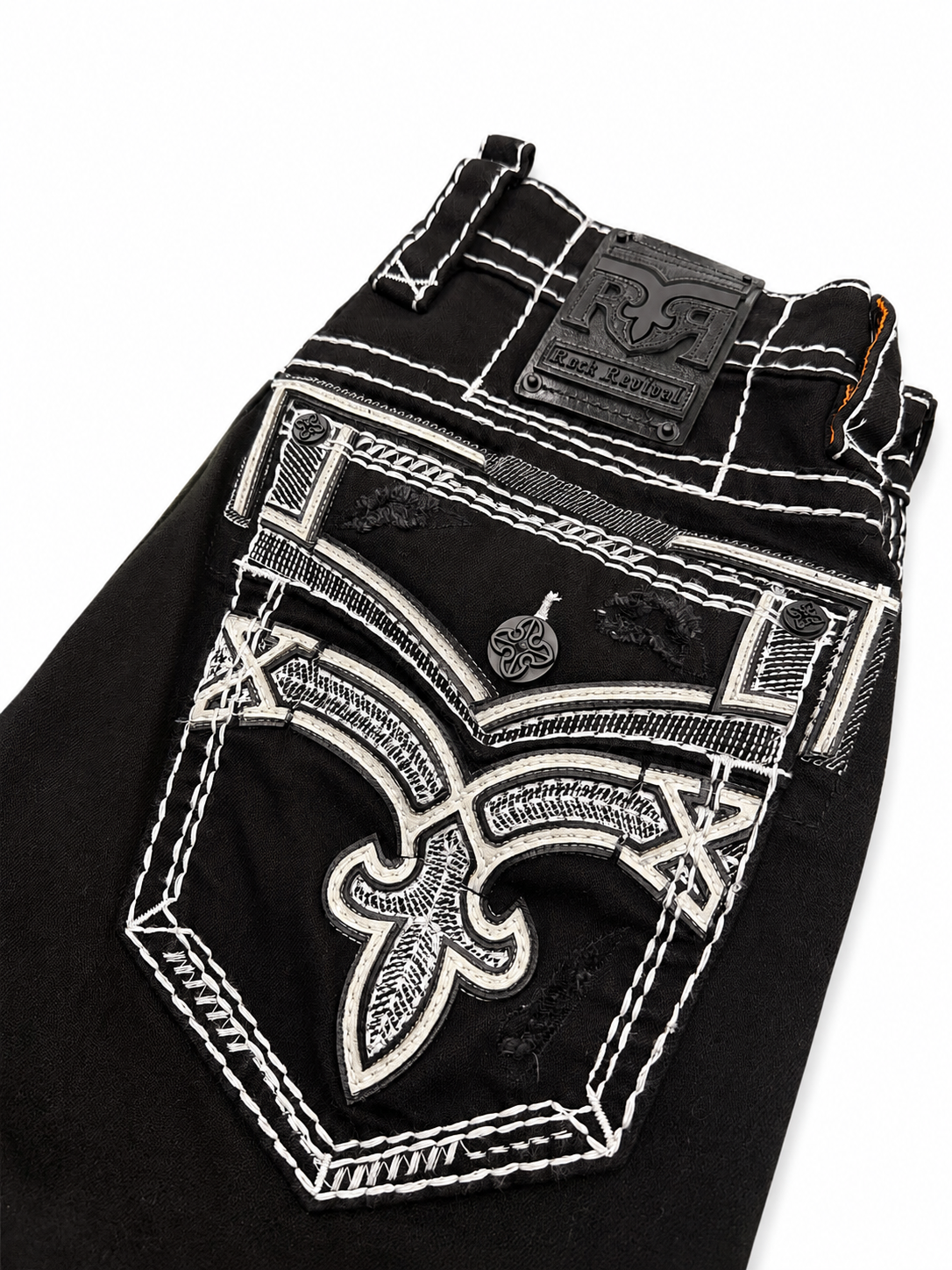 Rock Revival Men's Alternative Straight Jeans 32"