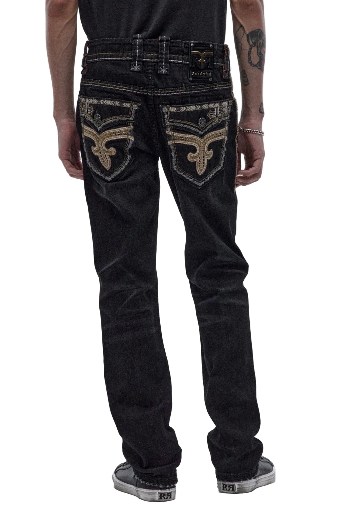 Rock Revival Men's Straight Fit Jeans 32"