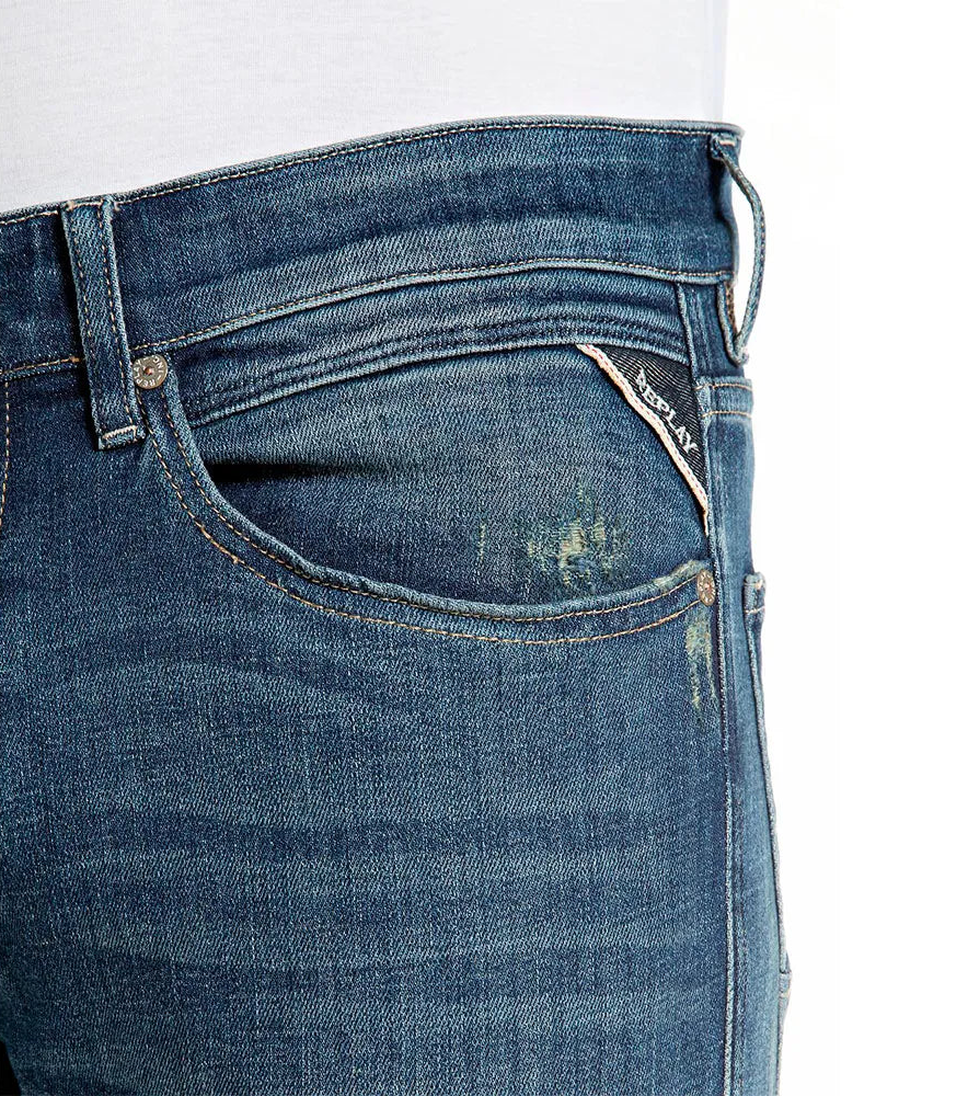 Replay Men's Ennys Aged Skinny Fit Jeans 32"