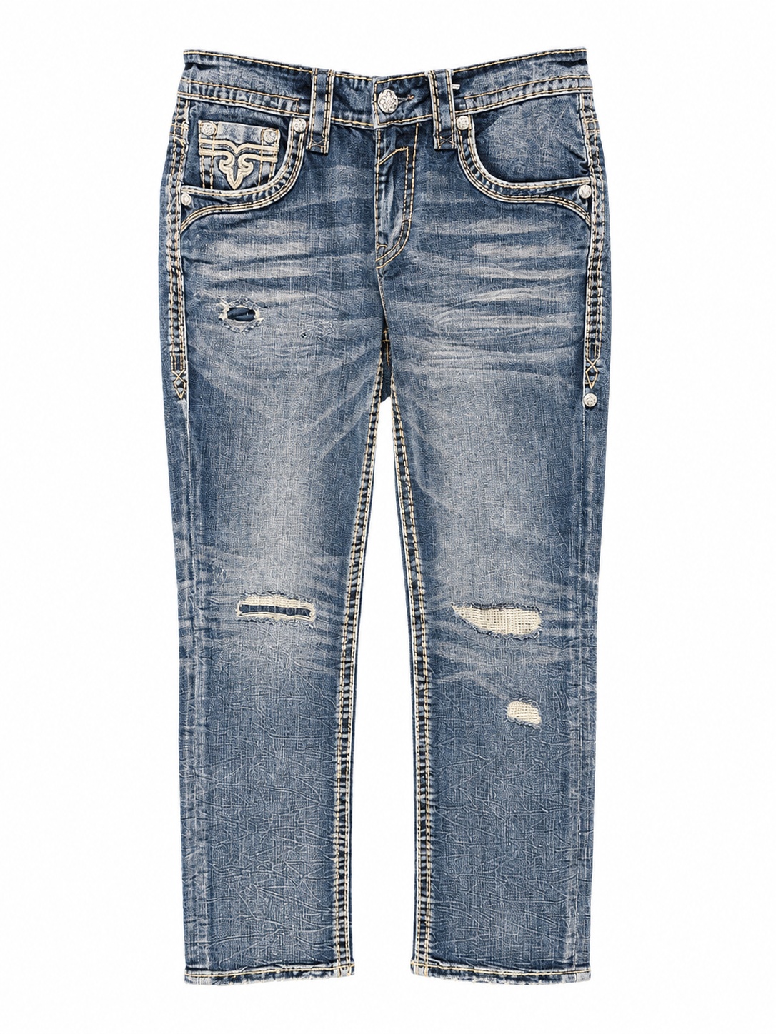 Rock Revival Men's Straight Fit Jeans 32"