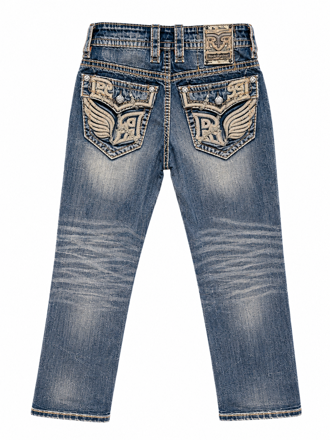 Rock Revival Men's Straight Fit Jeans 32"