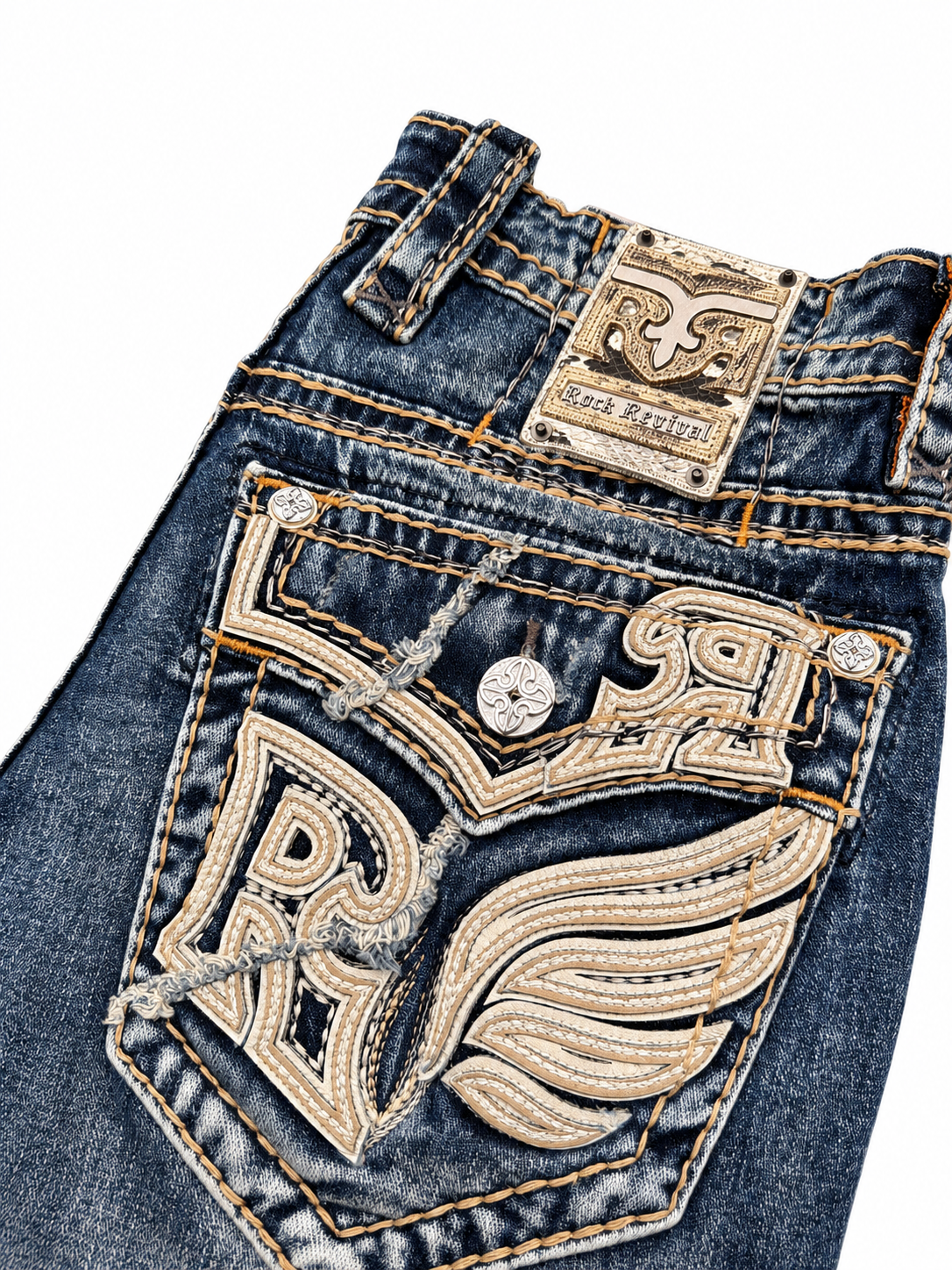 Rock Revival Men's Straight Fit Jeans 32"