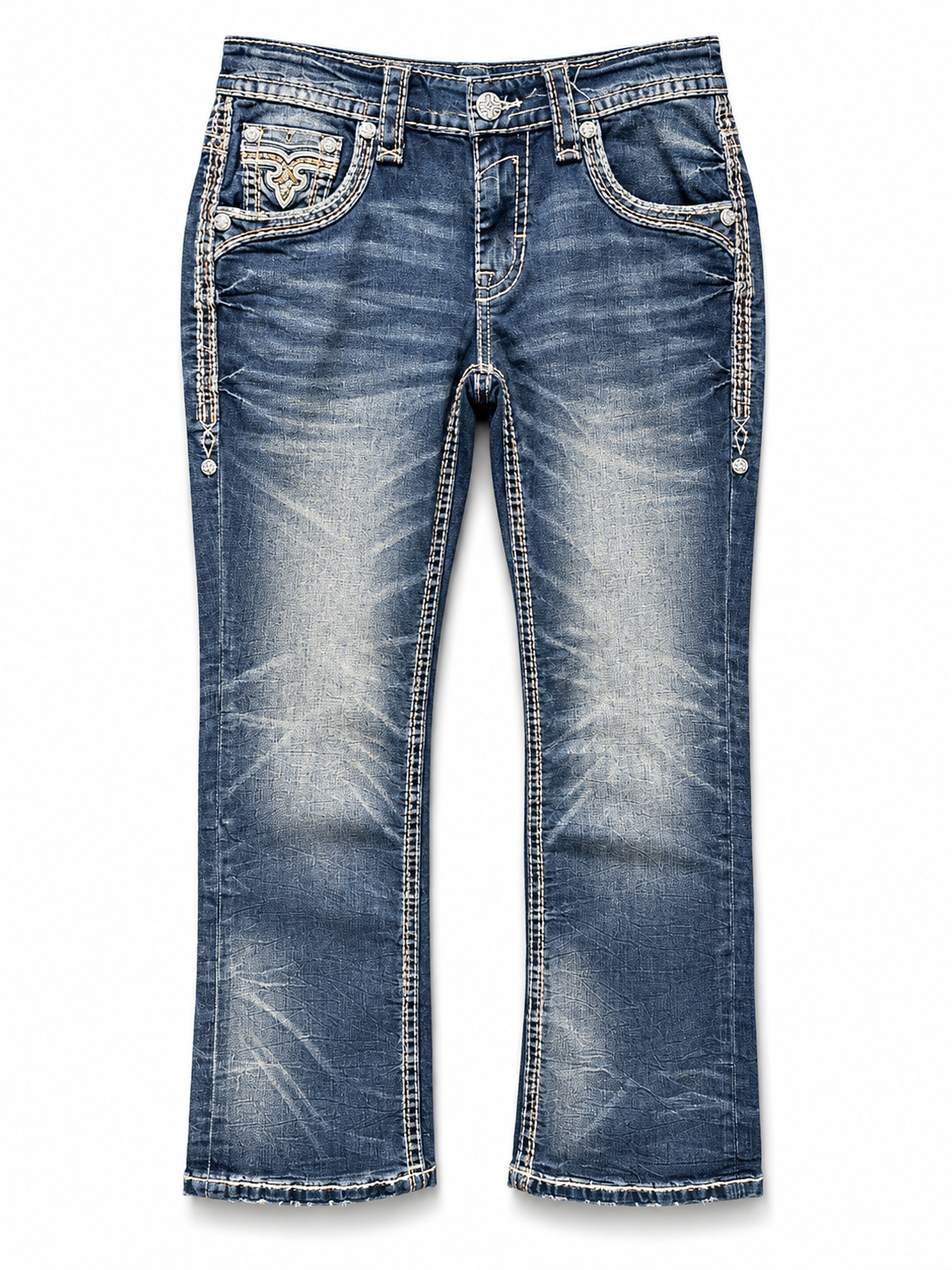 Rock Revival Men's Straight Fit Jeans 32"