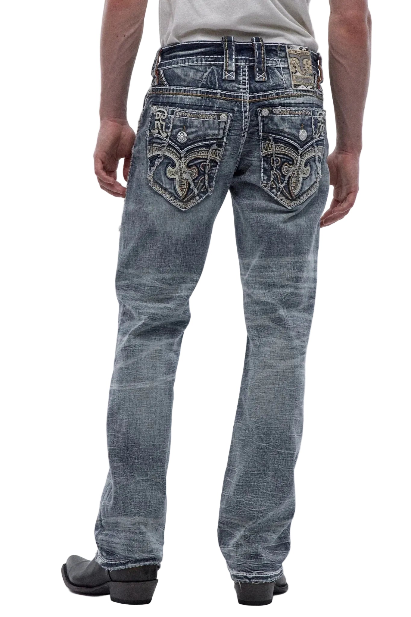 Rock Revival Men's Bootcut Jeans 32"