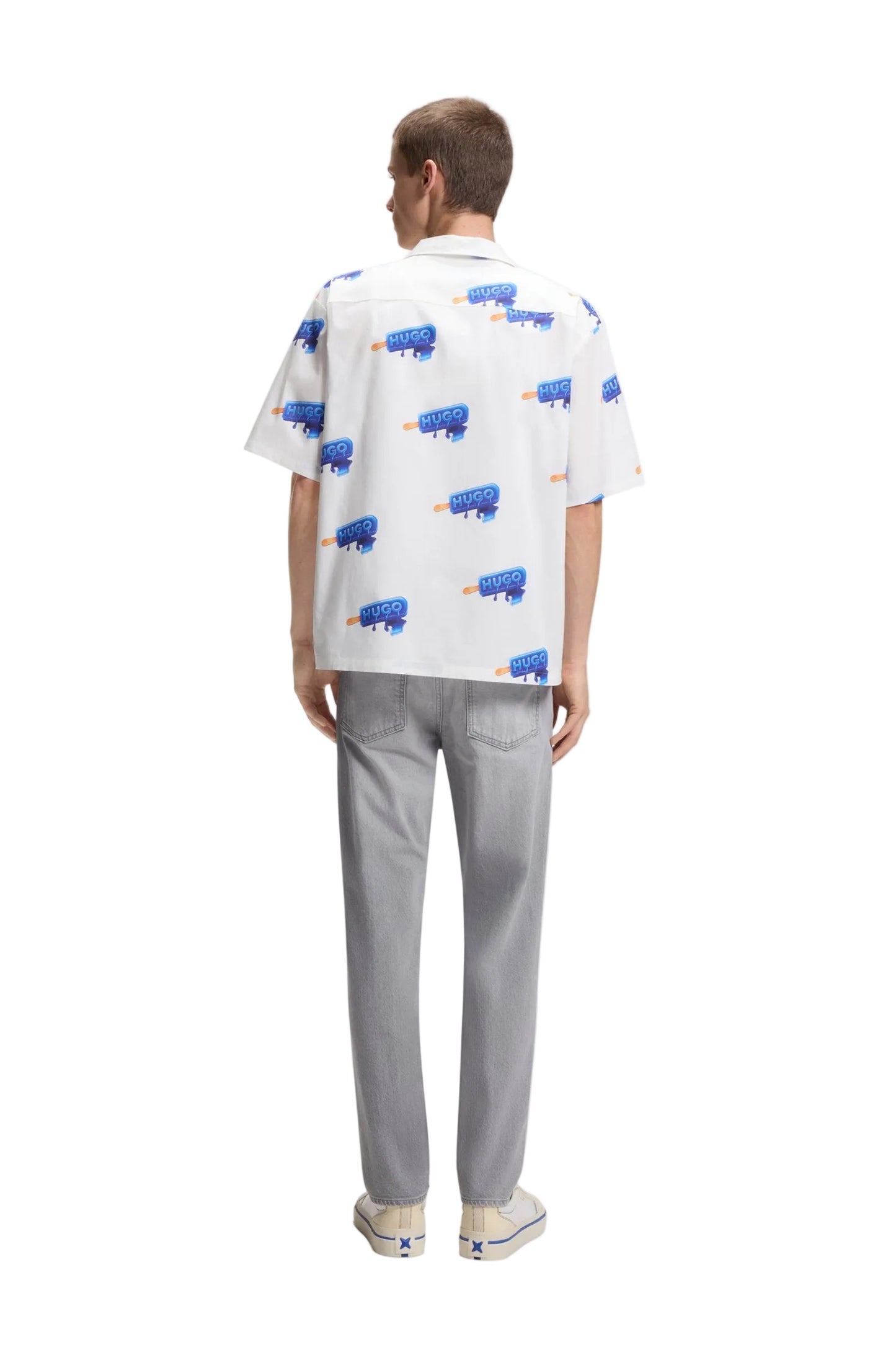 Hugo Blue Men's Relaxed-Fit Button-Up Shirt