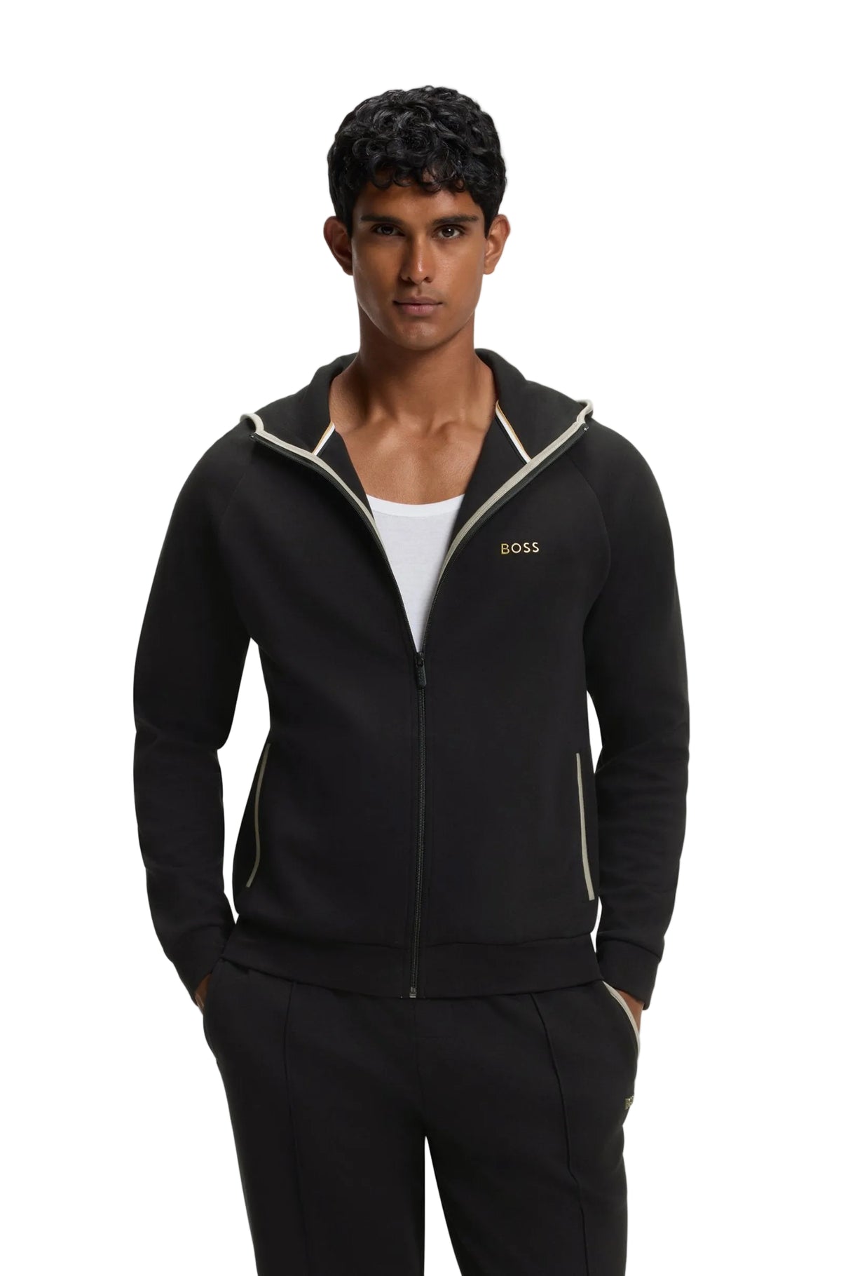 Boss Black Men's Zip-Up Hoodie