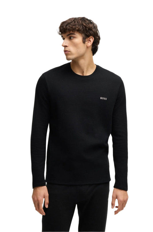 Boss Loungewear Men's Waffle Knit Long-Sleeve