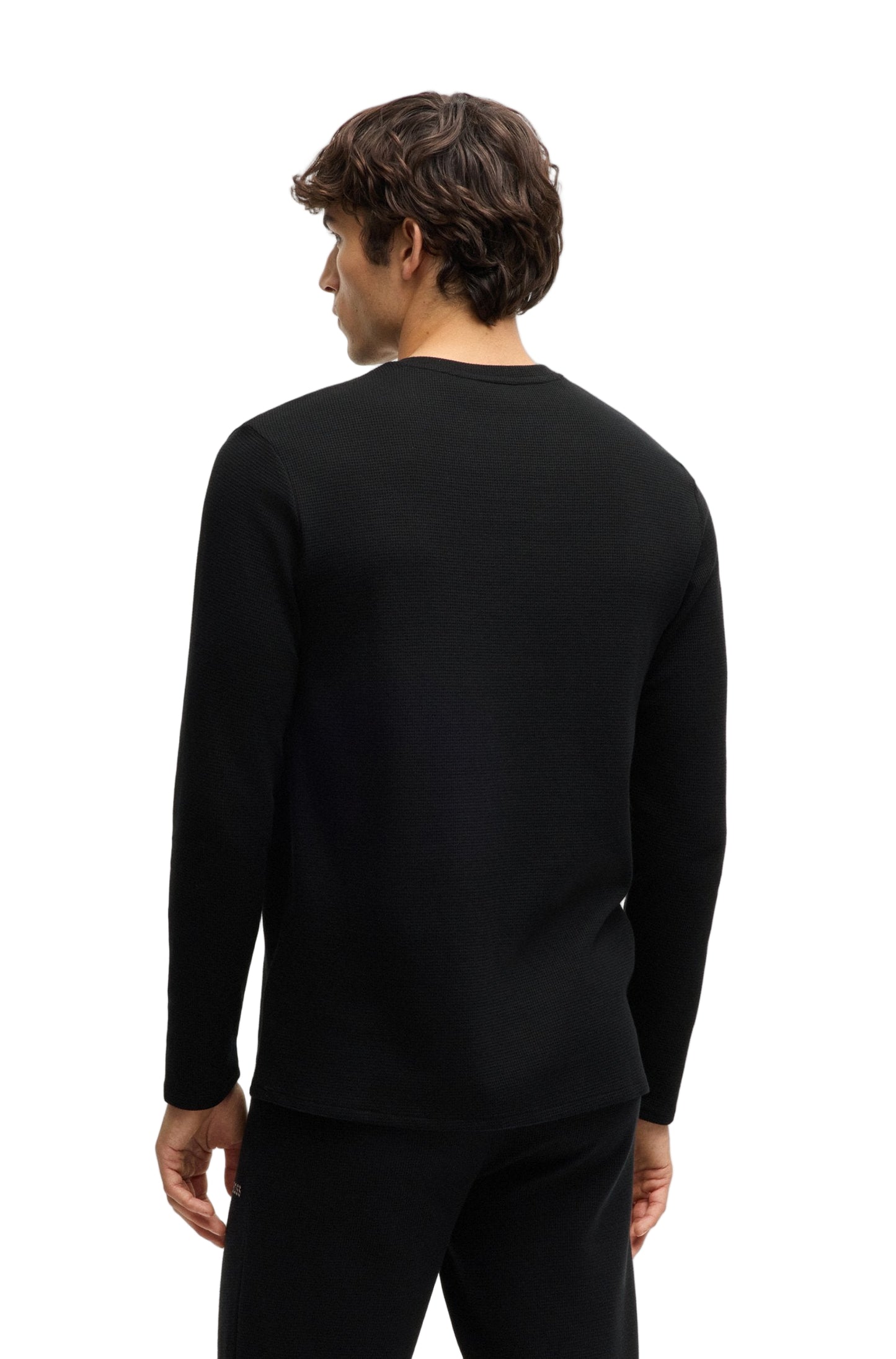 Boss Loungewear Men's Waffle Knit Long-Sleeve
