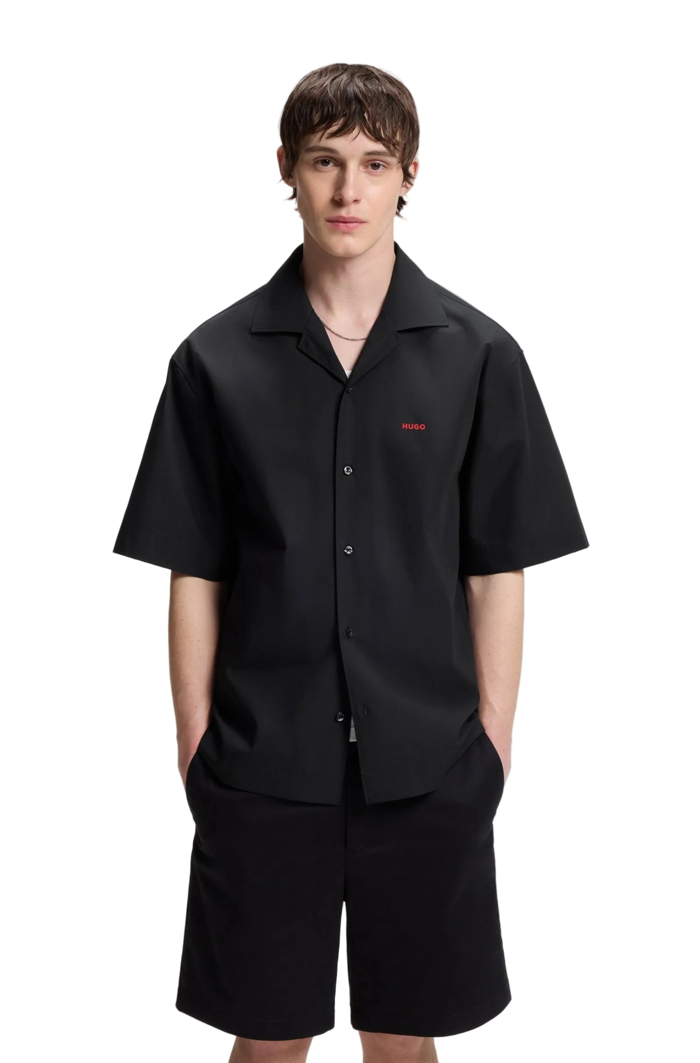 Hugo Men's Oversize Button-Up Shirt