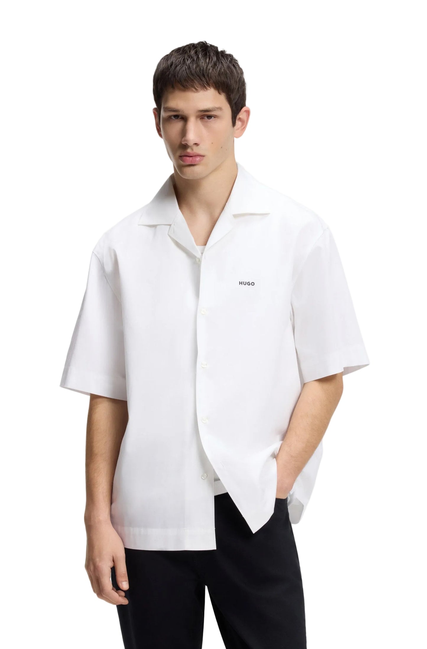 Hugo Men's Oversize Button-Up Shirt