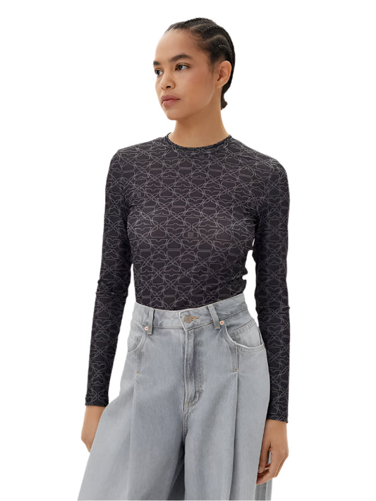 Hugo Women's Stretch-Mesh Top