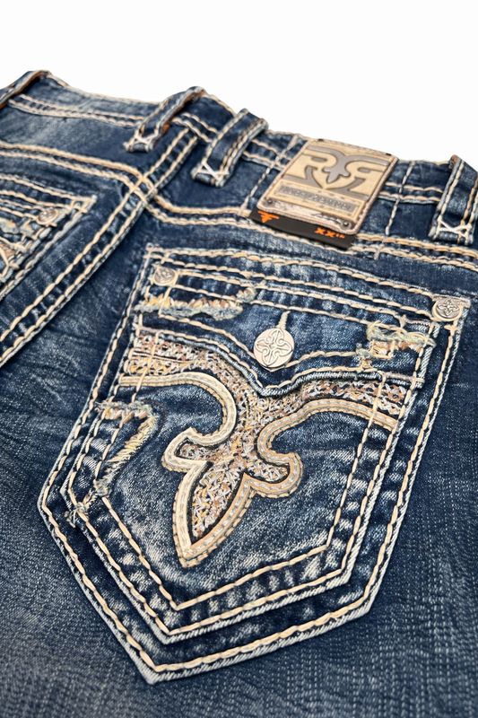 Rock Revival Men's Straight Fit Jeans 32"