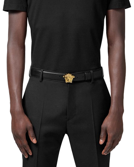 Versace La Medusa Leather Belt