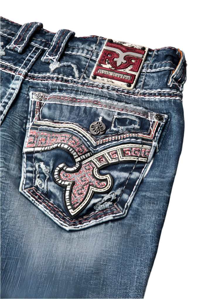 Rock Revival Men's Straight Fit Jeans 34"