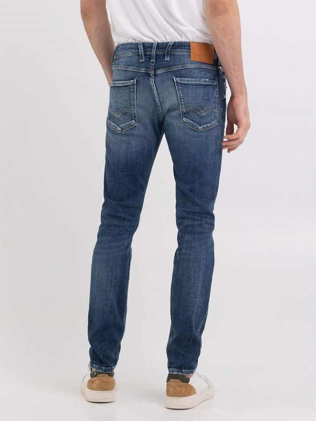 Replay Men's Anbass Aged Eco Slim Fit Jeans