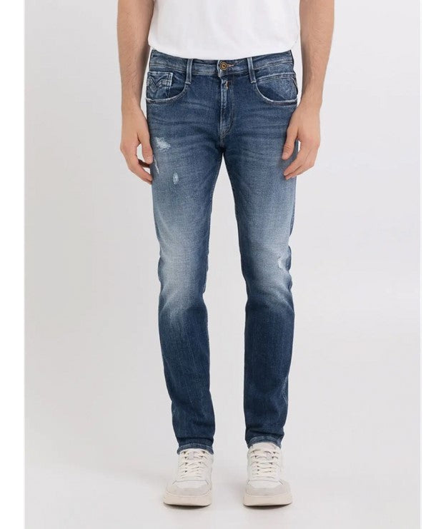Replay Men's Anbass Aged Eco Slim Fit Jeans